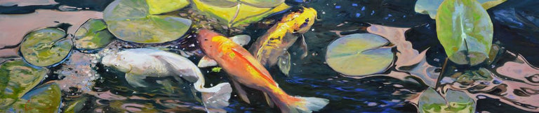Chuck Larivey Title: Koi and Rose Reflections