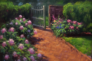 Andre Lucero Title: At the Garden Gate