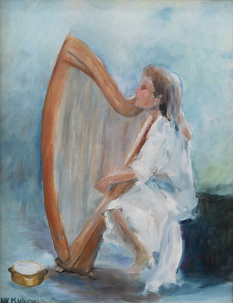Ann Marie Vaughn Title: Napoli Lady with Harp