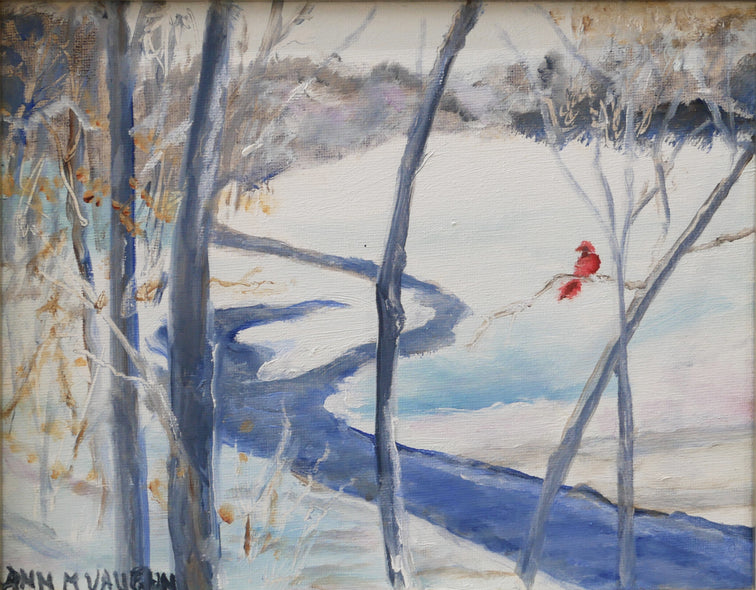 Ann Marie Vaughn Title: Snowy Scene with Cardinal