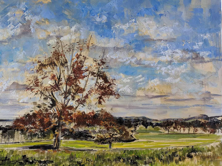 Elaine Murkin Title: Autumn Tree In The Park On A Windy Day