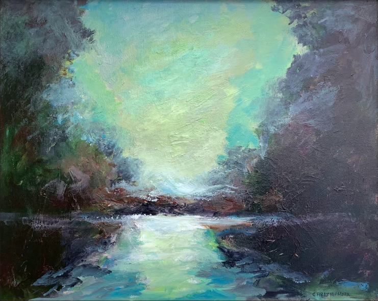 Christaphora Robeers Title: White Water and Forest Light