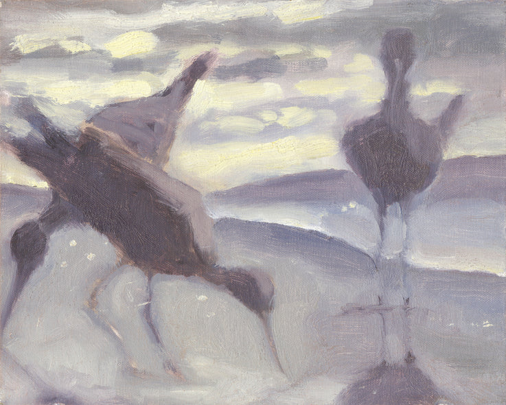 Coakley Brown Title: Three Willets at Sunrise