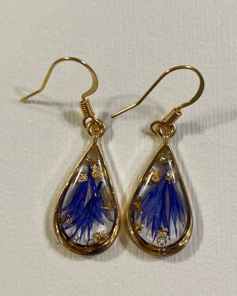Natalya Khabinsky Title: Corn Flowers Earrings
