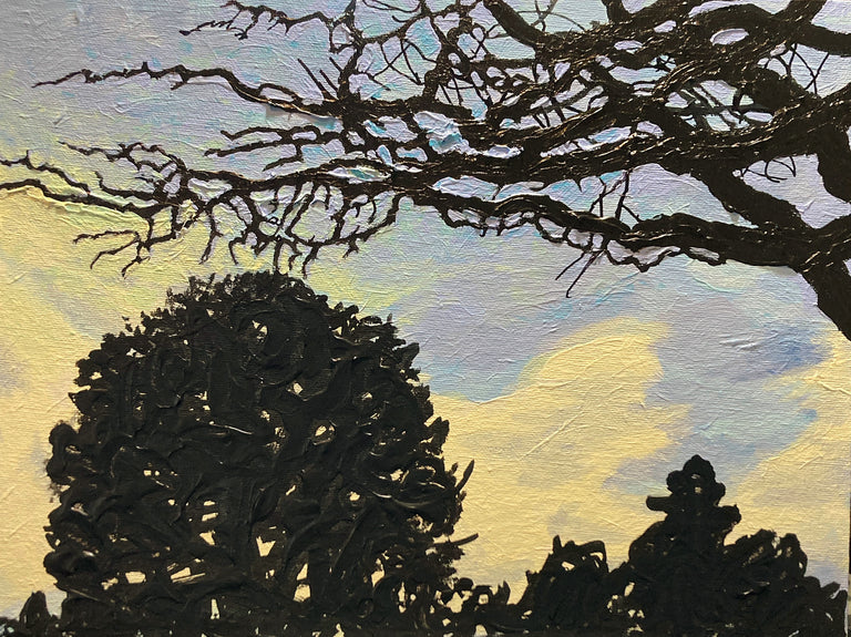 Donna Frostick Title: Silhouette with Yellow Sunset