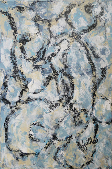 Faithe Norrell Title: Beige and Blue Dance