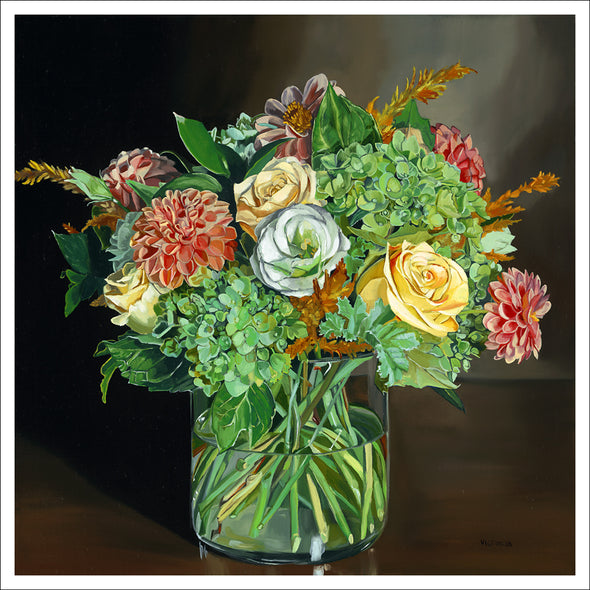 Victoria Gross Title: Bouquet With Dahlias