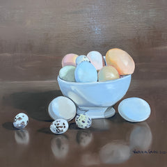 Victoria Gross Title: Quail Egg Reflections