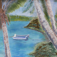 Jackie Hobbs Title: Bermuda Waters and Palm Trees