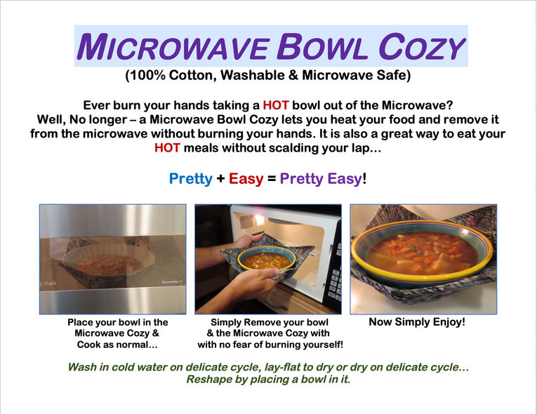 Ron Leone Title: Microwave Bowl Cozy