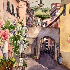 Marti Franks Title: Pathways in Monterosso