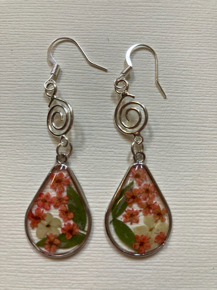 Natalya Khabinsky Title: Pink Flowers Earrings