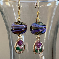 Natalya Khabinsky Title: Purple Earrings