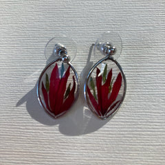 Natalya Khabinsky Title: Red Flowers Earrings