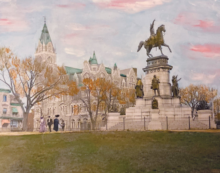 Susan Bock Title: Washington Monument, Capitol Square, 1905